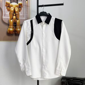 Áo sơ mi nam tay dài chất LỤA hàn quốc mềm mịn phối viền vai cao cấp