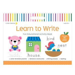 Little Genius Preschool Giant Book For Kids Fun Pad Educational Activity 64 Pages with 80 Reward Stickers Ages 3-4
