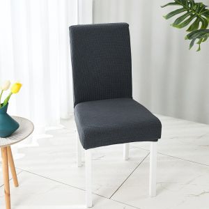 1pc Waterproof Chair Cover Elastic Seat Covers Spandex Dining Slipcovers Kitchen Room