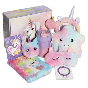Unicorn Gift Box Diary Cushion Purse Kids Children Boy Girl Her Him Christmas Graduation Birthday Reward School Unic2