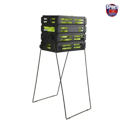 AMB Sports Tennis Ball Basket Picker Hopper with Wheels