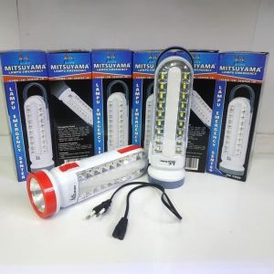 Lampu Emergency Mitsuyama MS 6032 18Led + 5Watt + Senter 1Watt senter terang -  YSShop