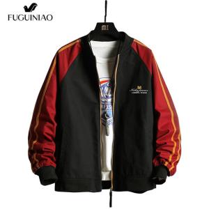 Fuguiniao เสื้อแจ็คเก็ตผู้ชาย กันลม สไตล์เกาหลี COD