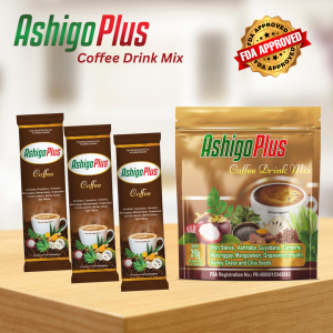 AshigoPlus Coffee Drink Mix - 10 Sachets Per Pack