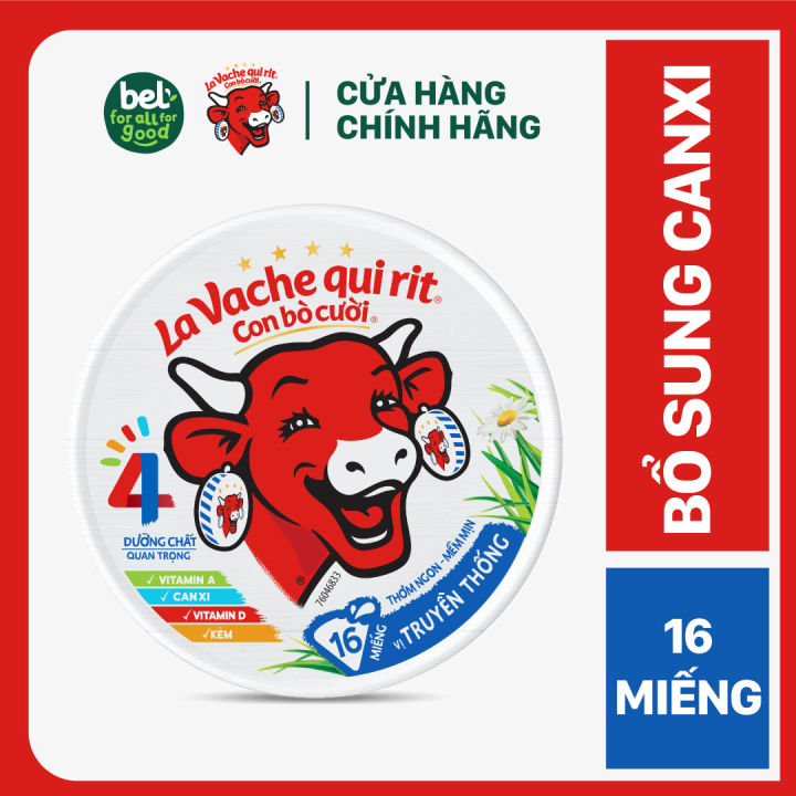 Phô mai Con Bò Cười - 16 miếng - (224g)
