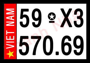 Móc khóa biển số xe có chữ viet nam ( in biển số xe số điện thoại ) theo yêu cầu - mica tong cao cấp