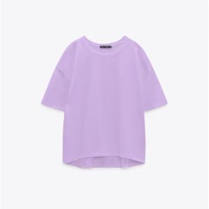 เสื้อยืดแขนสั้น Oversized ป้าย Zara เสื้อยืดโอเวอร์ไซส์ เสื้อยืดคอกลม เสื้อยืดแฟชั่น เสื้อยืดผู้หญิงและชาย เสื้อแฟชั่นหญิง ผ้านุ่ม ใส่สบาย ทรงหลวม คุณภาพสูง