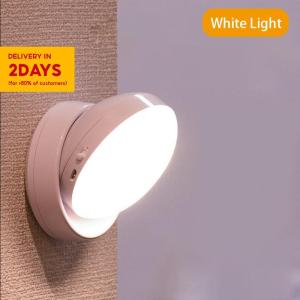 LED night light USB charging motion sensor magnetic suction rotatable induction bedside lamp suitable for four seasons