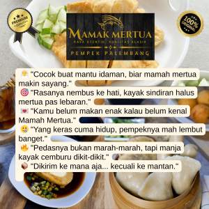 Pempek Mamak Mertua | Paket Ipar BESTie mix 25 pempek kecil + Cuko 350 ml + Cabe dan ebi