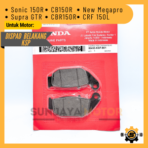 Dispad Belakang KSP Kampas Rem Cakram Kualitas Original Honda CB150R CBR150R New Megapro Sonic 150R Supra GTR CRF150L Kanvas Rem Dispet Supra 150 Kanpas Disped Asli Dispat Discpad Ori AHM
