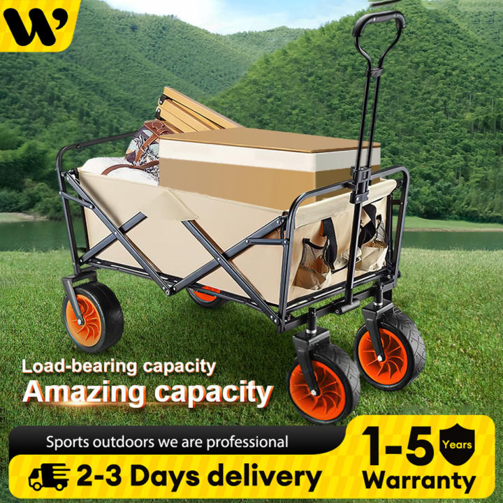 Outdoor Trolley Wagon Outdoor Utility Folding Trolleys Foldable Cart ...