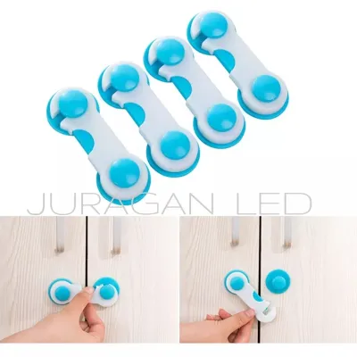 KUNCI PENGAMAN LEMARI KULKAS LACI DLL / PENGAMAN PENGAIT PINTU LEMARI SAFETY BELT LOCK DRAWER
