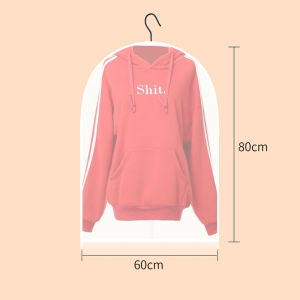 [✅SG Ready Stock] Garment Bags Clothing Dust Cover Bag 5PCS Well-Sealed Moth Proof Clothes Protector With Zipper Transparent Moisture-Proof Anti-Dust Storage Bag Hanging Dresses Coats Jackets Suit
