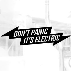 Don’t Panic Its Electric Stickers for Car Decals Ebike NWOW Bicycle Waterproof Sticker Electrical Machine Decal
