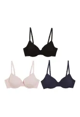 M&S 3pk Wired Full Cup T-Shirt Bras A-E - T33/0322