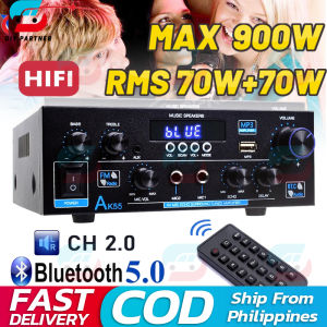 AK35 800W Amplifier with Bluetooth with Digital HiFi Fm Radio USB for Car&Home DC12V/AC100-220V