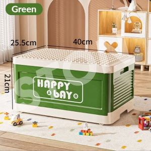 STON Building Block Storage Box Large Capacity Stackable Toy Bin for Playroom and Bedroom
