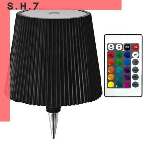 Wireless Bottle Lamp 3 Color + RGB Decorative Night Light Rechargeable Desk LED Lamp Touch-Control Dining Table Lighting