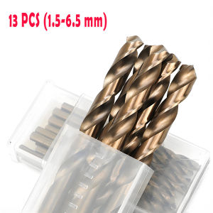 【Hot sale】13PCS High Quality Stainless Steel HSS Twist Drill Bit Metal Steel Wood Rotary Drilling
