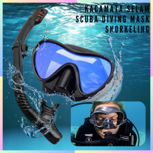 FAST DELIVERY QYQ Kacamata Selam Anti Masuk Air Dan Anti Kabut Scuba Diving Snorkeling with Snorkel