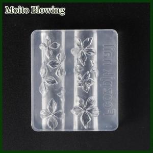 Moito 1 3Pcs Lily Flowers Nail Carving Mold 3D Silicone Hawaii Hibiscus Flowers Petals Modeling Templates Clear Nail Tools