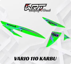 Striping Vario 110 Karbu-Stiker Decal Vario Karbu Rainbow