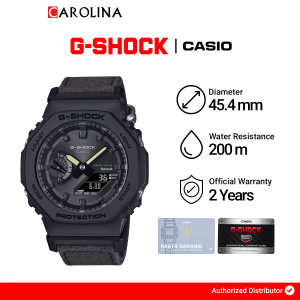 Jam Tangan Pria Casio G-Shock GA-B2100CT-1A5 Black Dial Black Resin Band