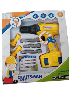 ของเล่นชุดช่าง ของเล่น ชุดของเล่น สว่านพลาสติกไร้สาย สว่านของเล่น สำหรับวิศวกรน้อย ปลอดภัยสำหรับเด็ก ของเล่นจินตนาการ เสริมพัฒนาการ