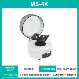 Joanlab Pcr Centrifuge Machine Digital High-Speed Plasma Centrifuge Lab Microcentrifuge 4000rpm 7000rpm 12000rpm 0.2/0.5/1.5/2ml Centrifuge Tube