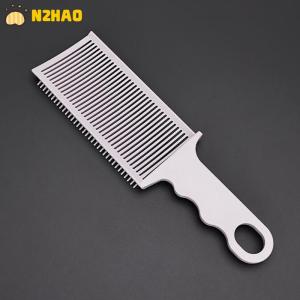 【N2HAO】 Fading Comb Professional Barber Clipper Blending Flat Top Hair Cutting Comb For Men Heat Resistant Fade Brush Salon Styling Tool