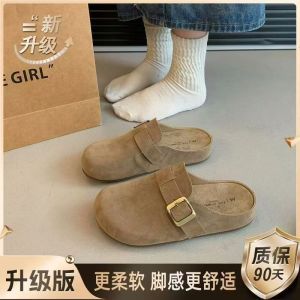 Free Shipping New Casual Slip-On Sandals For Spring And Summer Thick-Soled With A Closed-Toe Design Suitable For Autumn And Cool Weather 2026 Style