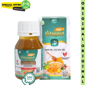 Vitagerd - Madu Herbal Atasi Maag Gerd Asam Lambung Cemas Berlebihan anxiety Ampuh Bpom