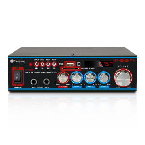 12V 220V 800W Bluetooth 5.0 Amplifier for speakers 2.0 Channel Car Audio Power AMP Bass HIFI Music Player AUX FM SD with Remote