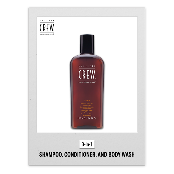 American Crew 3 in 1 (Shampoo+Conditioner+Body Wash) 250ml Lazada PH