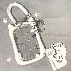 Clear Sleeves with Spring String Photo Holder Water Resistant Security Protector Clear Holder