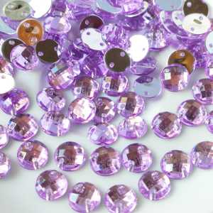 payet diamond jahit kristal akrilik bulat grade A premium uk 10mm per 1 lusin