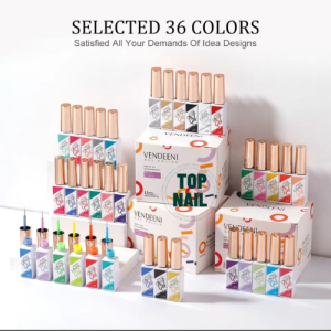 Gel vẽ nét 36 màu  Sét sơn Gel vẽ nét trang trí móng nail VENDEENI chính hãng