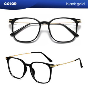 IOOI Eyewear - Kacamata Kotak TR Titanium Lensa Minus Anti Radiasi Bluecromic Pria/Wanita JH009
