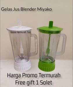 GELAS BLENDER JUS MIYAKO PLASTIK 1 SET