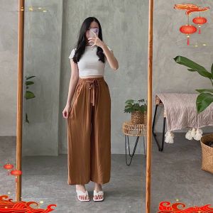 Celana Kulot Highwaist JUMBO BIGSIZE Wanita Rayon Premium