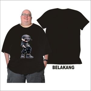 Kaos Raper Man Max Bb 150 Kg Kaos Jumbo Big Size Dewasa 2XL Sampai 7XL Pria Dan Wanita Bahan Semi Katun Combed 24s