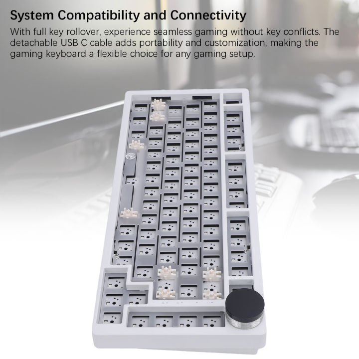 Gaming Keyboard Barebones Kit Wired Custom Keyboard Kit 75% for ...