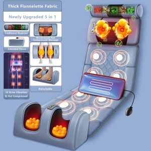 FULL BODY Massage Mat Multi-Functional Electric Shiatsu Heating Massage Mattress Pad Back Neck