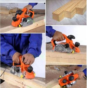 Electric Wood Planer 900W - Powerful Carpenter Wood Working Planing Machine - Fast and Effective Flattening and Leveling