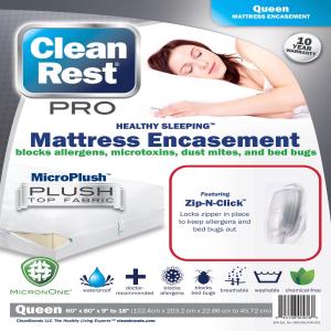 KKSS - CleanRest PRO Mattress Encasement (blocks bed bugs allergens microtoxins and dust mites) /mattress protectors