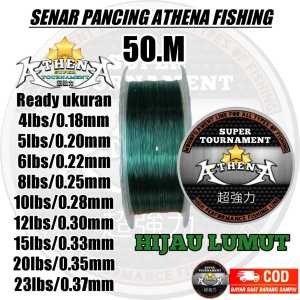 Athena fishing senar pancing kecil kuat 50 kg 100m senar pancing super kuat kenur pancing kuat 50 kg
