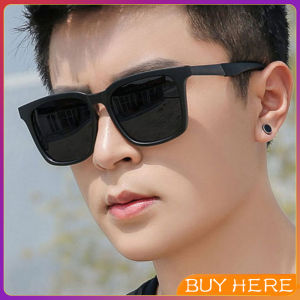 BUY HERE แว่นกันแดดเกาหลีผู้ชาย แว่นตากันแดด แว่นตาแฟชั่น ป้องกันรังสียูวี sunglasses