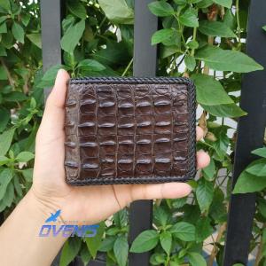 [FREE SHIP] BÓP DA CÁ SẤU 2 MẶT CAO CẤP CHO NAM MADE BY OVENIS