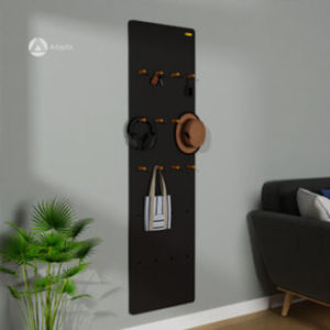 Adapta-Cermin Pajangan Hias Gantung Dinding Aesthetic - Cermin Rak Hias Pisah Warna Hitam Minimalis