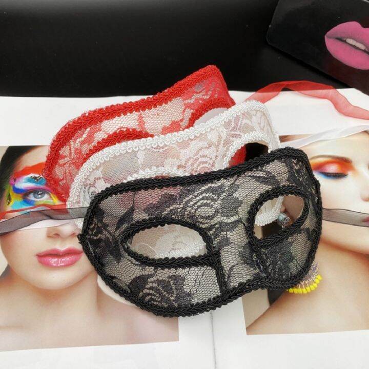 [Pickmine] New Women Party Lace Eye Mask Masquerade Halloween Lace Mask ...